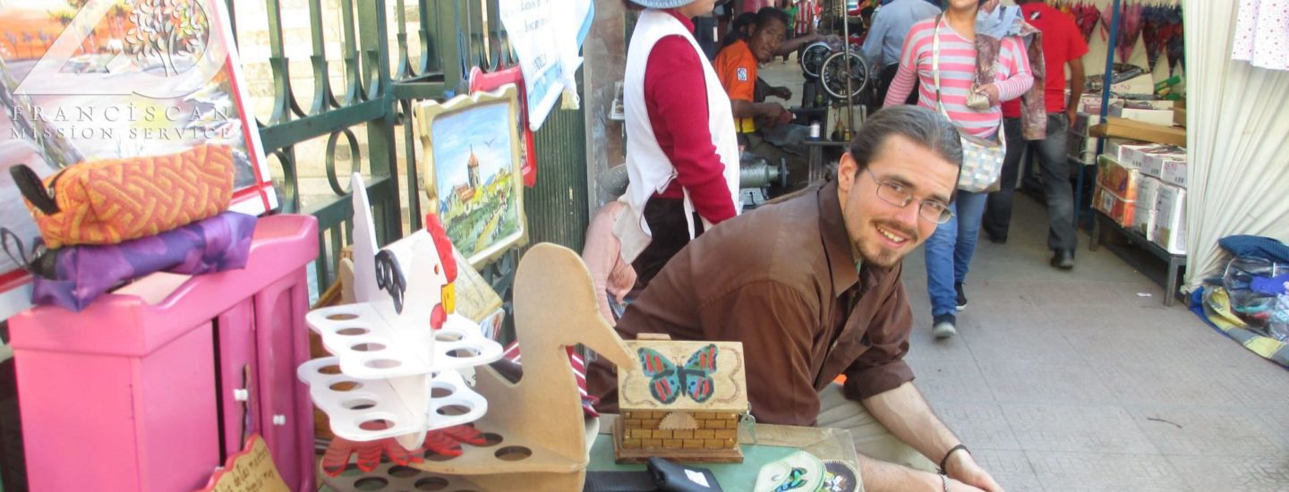 Jeff Sved in cancha (market) in Bolivia